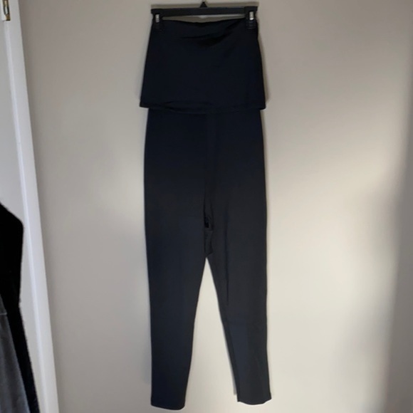 NWT‎ ASOS black Bandeau Double Layer Jumpsuit size 4 - Picture 1 of 16